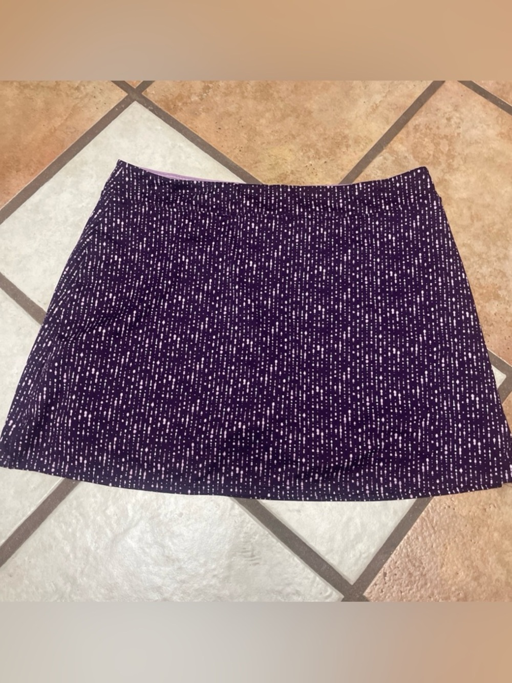 Tranquility by Colorado Clothing Purple Mini Skirt with White Speckle